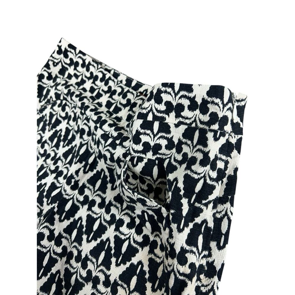 Cartonnier Anthropologie Lithograph High Rise Deco Print Short Sz 2 Black White - Picture 5 of 7